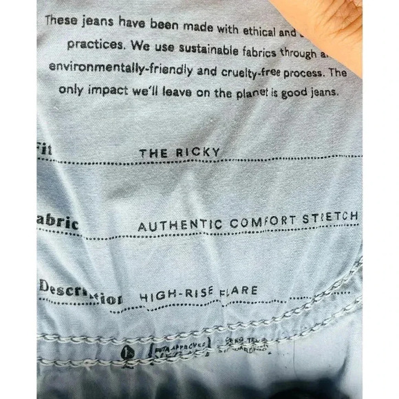 Boyish The Ricky High Rise Flare Jeans size 32 in Love Jones Wash - Picture 10 of 13